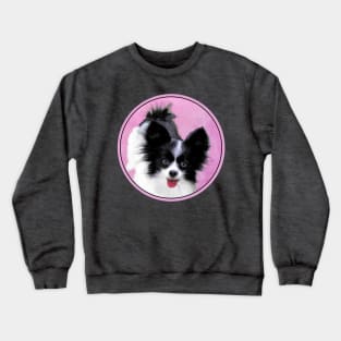 Papillon (White and Black) Crewneck Sweatshirt